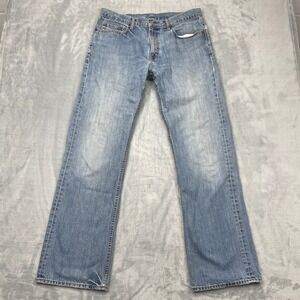 Banana Republic Jeans Mens 33x34 Blue Light Wash Straight Leg Denim